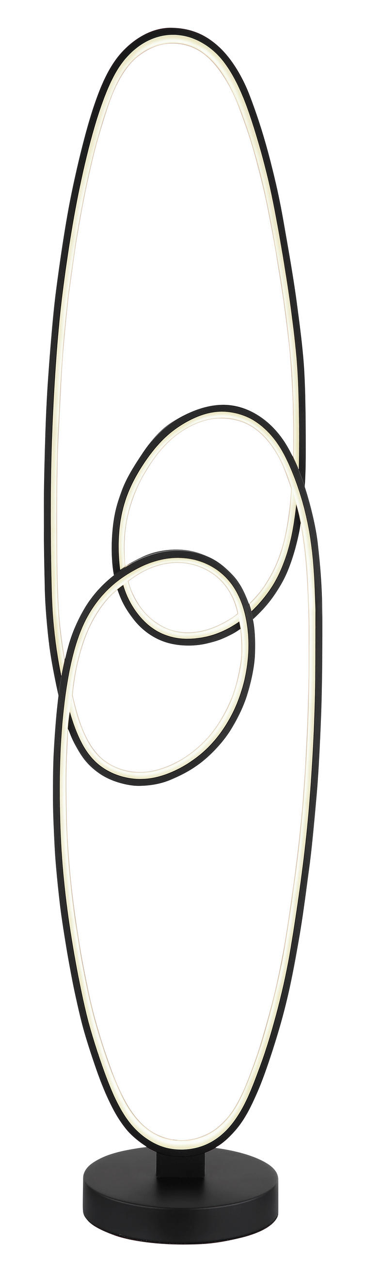 LED-STEHLEUCHTE SPIRA 29/20/122 cm   - Schwarz/Weiß, Design, Kunststoff/Metall (29/20/122cm) - Globo