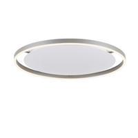 LED-DECKENLEUCHTE Riuts 58,5/58,5/5,3 cm   - Alufarben, Design, Kunststoff/Metall (58,5/58,5/5,3cm) - Just Light