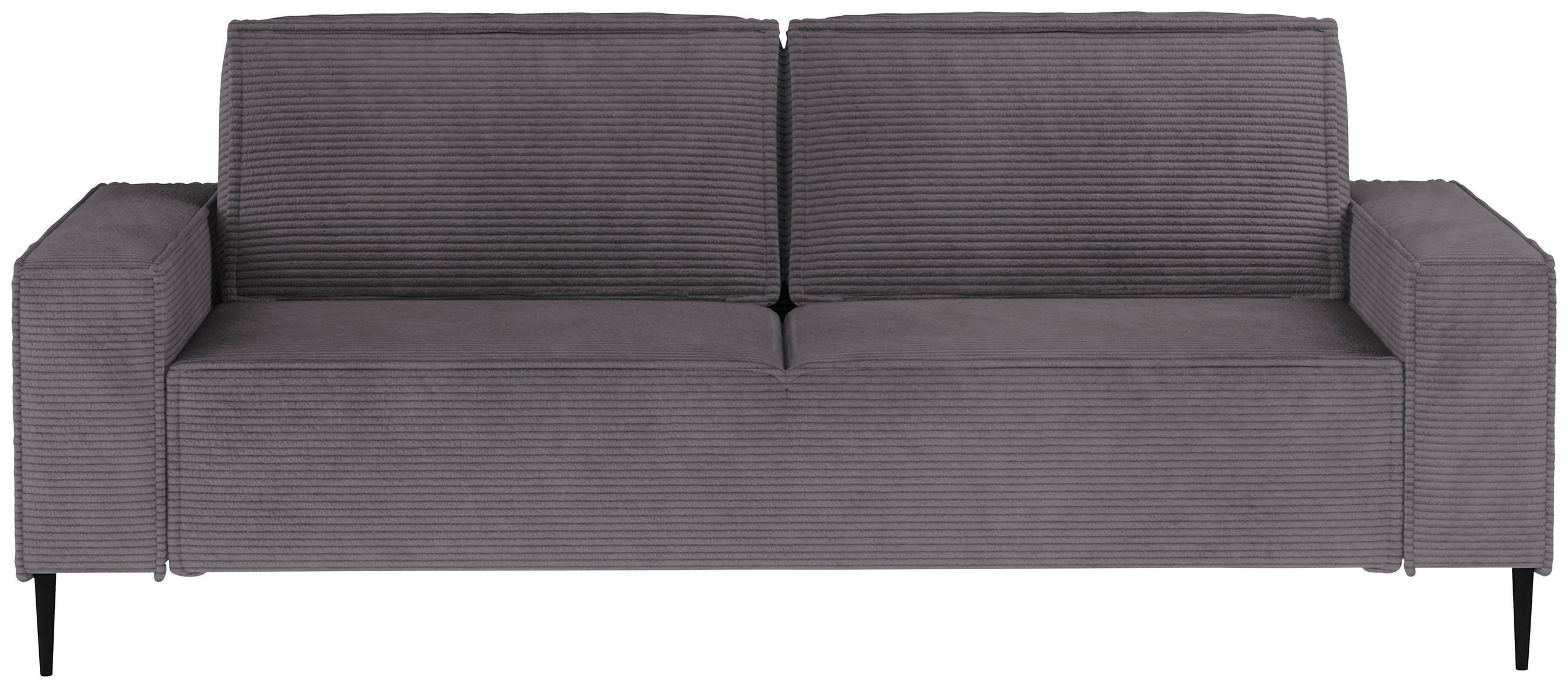 KANAPÉÁGY textil szürke  - fekete/szürke, Design, textil/fém (240/89/103cm) - Ti'me