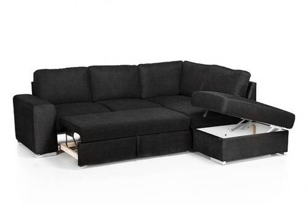 ECKSOFA Anthrazit Mikrofaser  - Chromfarben/Anthrazit, KONVENTIONELL, Textil/Metall (248/213cm) - MID.YOU