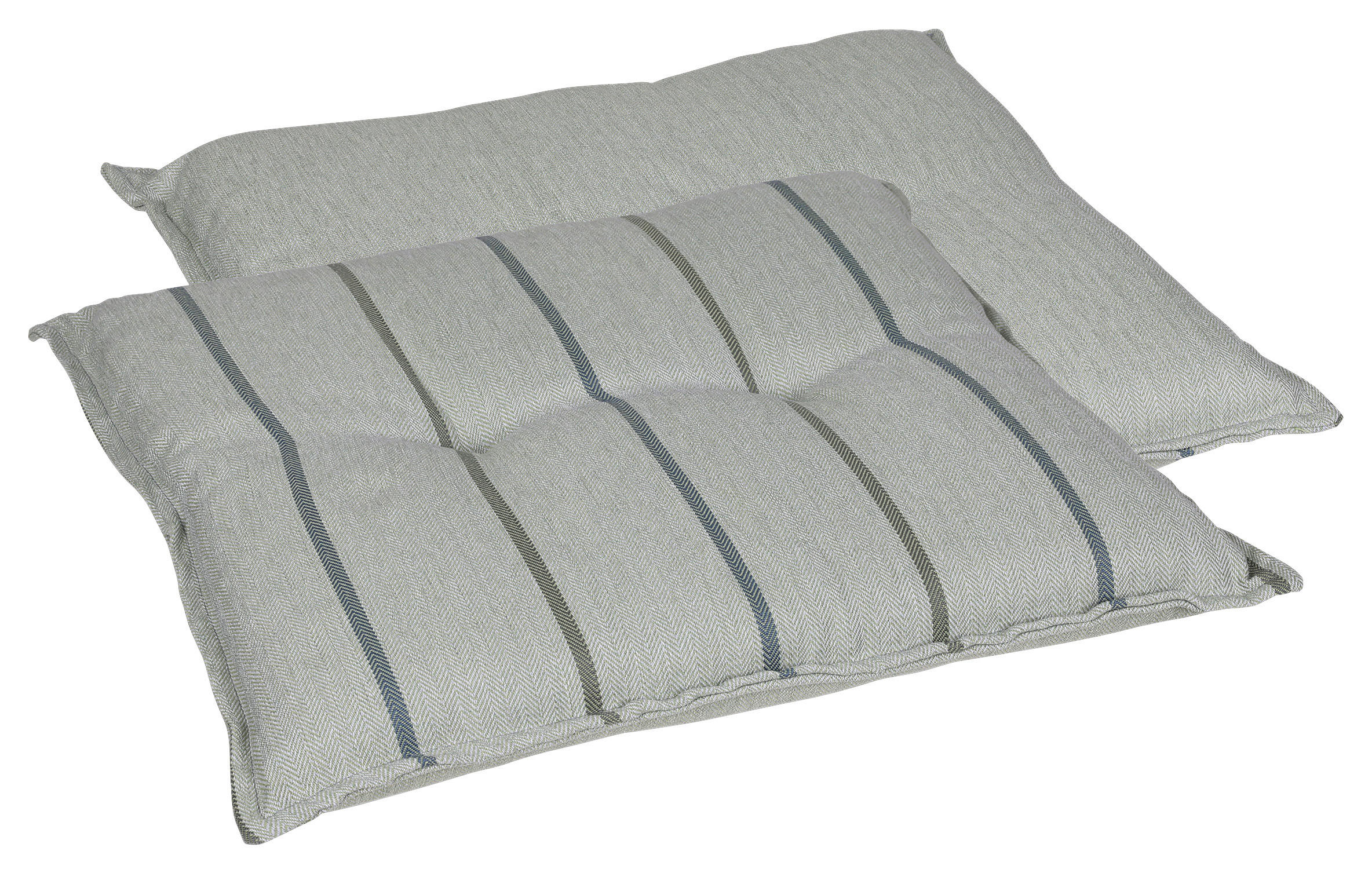 HOCKER-/WENDEAUFLAGE  - Salbeigrün, Design, Textil (50/7/50cm)