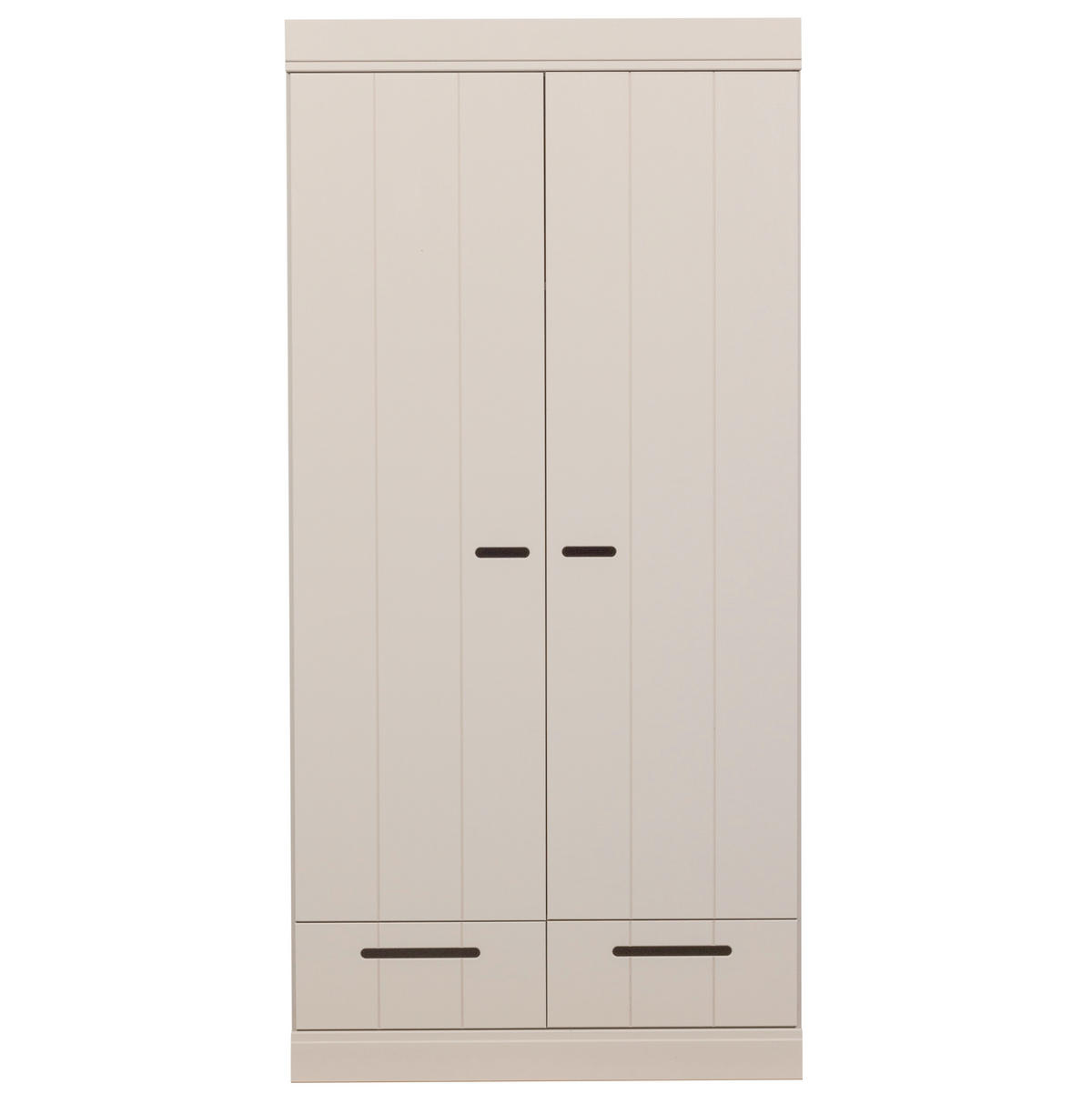 DREHTÜRENSCHRANK 94/195/53 cm,  in Grau, 2-türig  - Grau, Basics, Holz (94/195/53cm) - MID.YOU