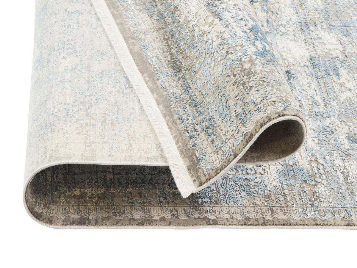 VINTAGE-TEPPICH 240/340 cm Apollo Blau, Grau, Hellgrau, Hellblau, Dunkelblau, Dunkelgrau  - Blau/Dunkelgrau, Design, Textil (240/340cm) - Musterring