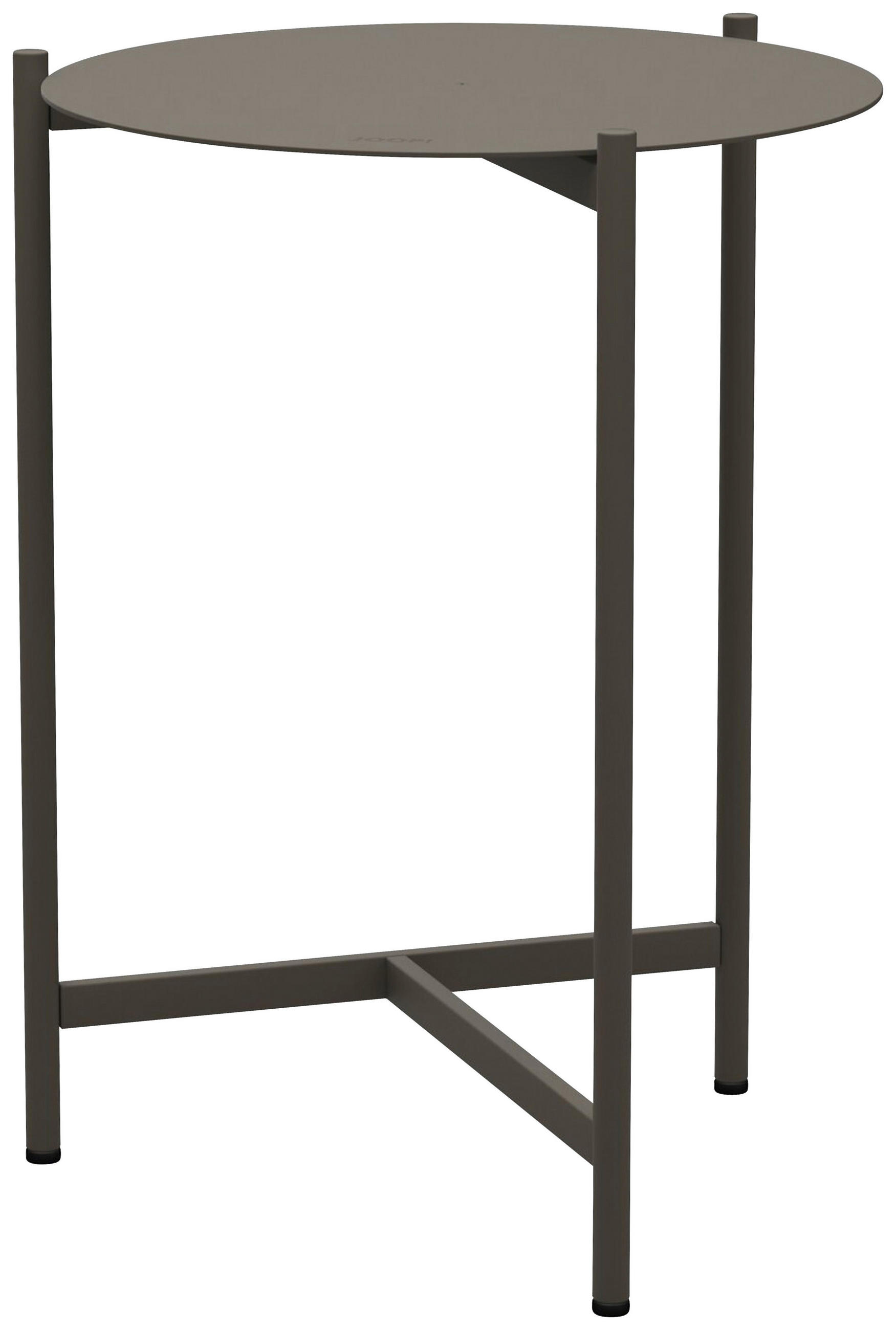 GARTENBEISTELLTISCH 36,5/38,5/50 cm Metall  - Graubraun, Basics, Metall (36,5/38,5/50cm) - Joop!