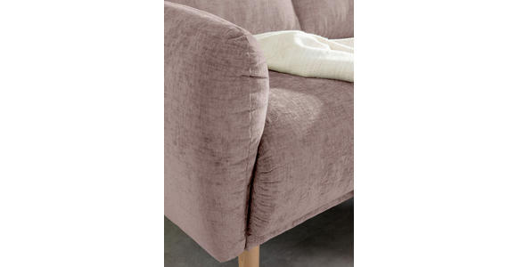 ECKSOFA Altrosa Flachgewebe - Buchefarben/Altrosa, KONVENTIONELL, Holz/Textil (230/144cm) - Carryhome