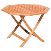 GARTENKLAPPTISCH Holz rund  - Naturfarben, KONVENTIONELL, Holz (110/74/110cm) - Gardenson