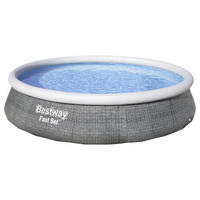 POOLSET 57376GS 396/84 cm  - Blau/Weiß, KONVENTIONELL, Kunststoff (396/84cm) - Bestway