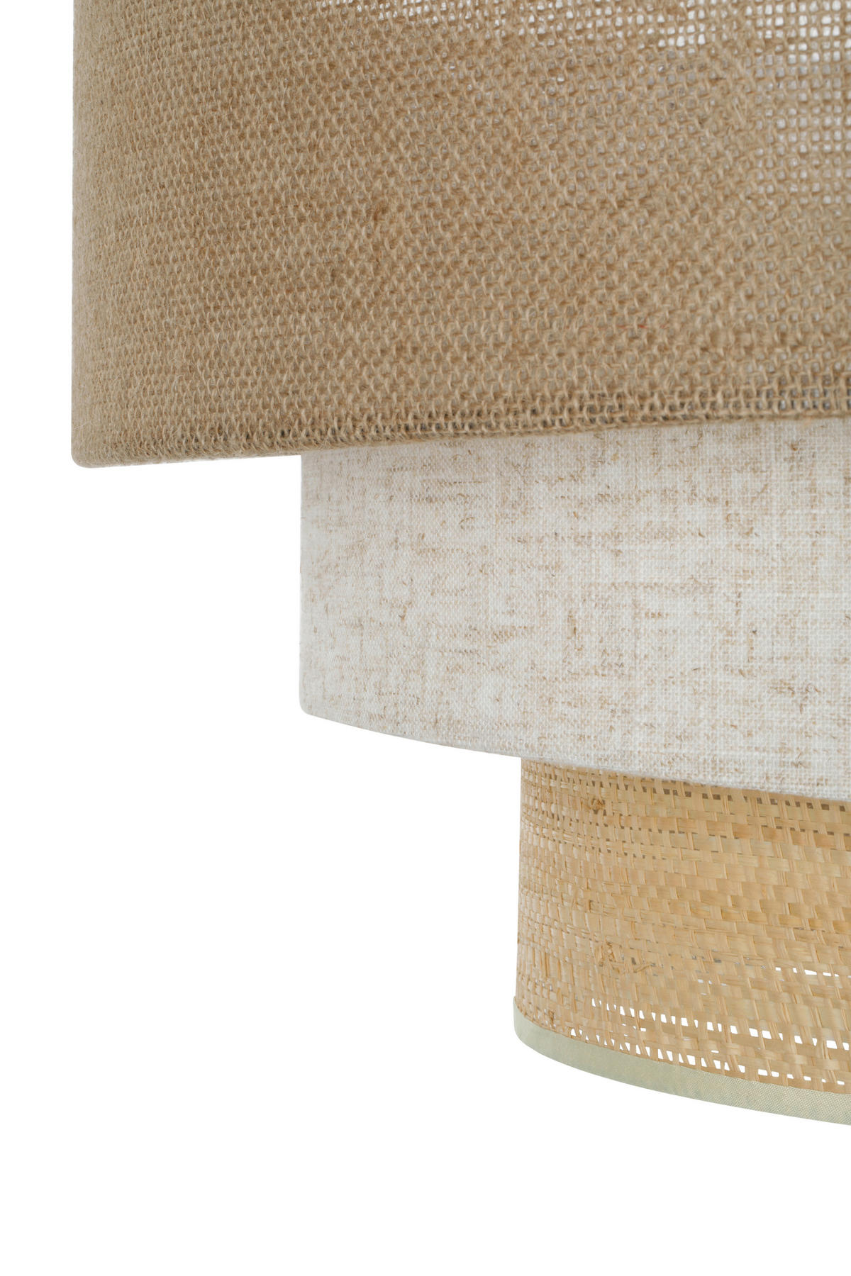 HÄNGELEUCHTE Fiona 56/150 cm   - Khaki/Schwarz, Natur, Naturmaterialien/Textil (56/150cm) - Novel