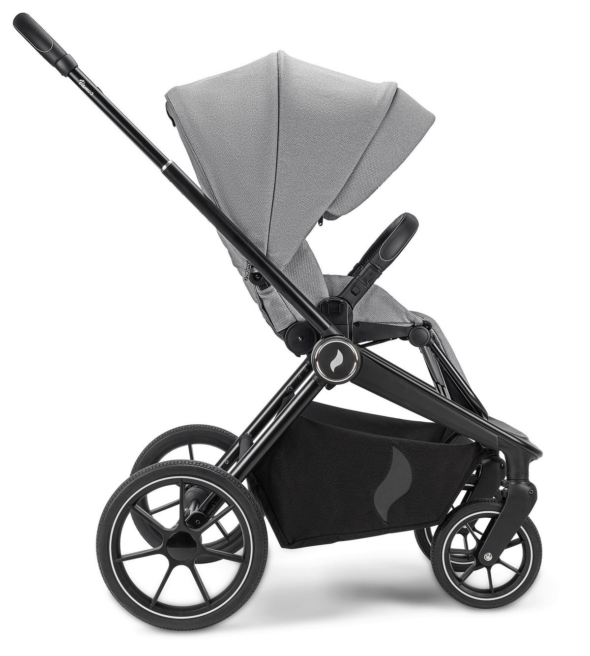 KOMBIKINDERWAGEN  Vamos Cloud  cloud  - Schwarz/Grau, KONVENTIONELL, Kunststoff/Textil (79,5/95,5/60,5cm) - Osann