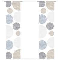 FLÄCHENVORHANG 3ER SET in Taupe halbtransparent  - Taupe, Design, Textil (60/245cm) - Schmidt W. Gmbh