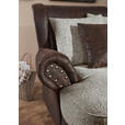 XXL-SESSEL - Dunkelbraun/Graubraun, ROMANTIK / LANDHAUS, Holz/Textil (125/102/138cm) - Landscape