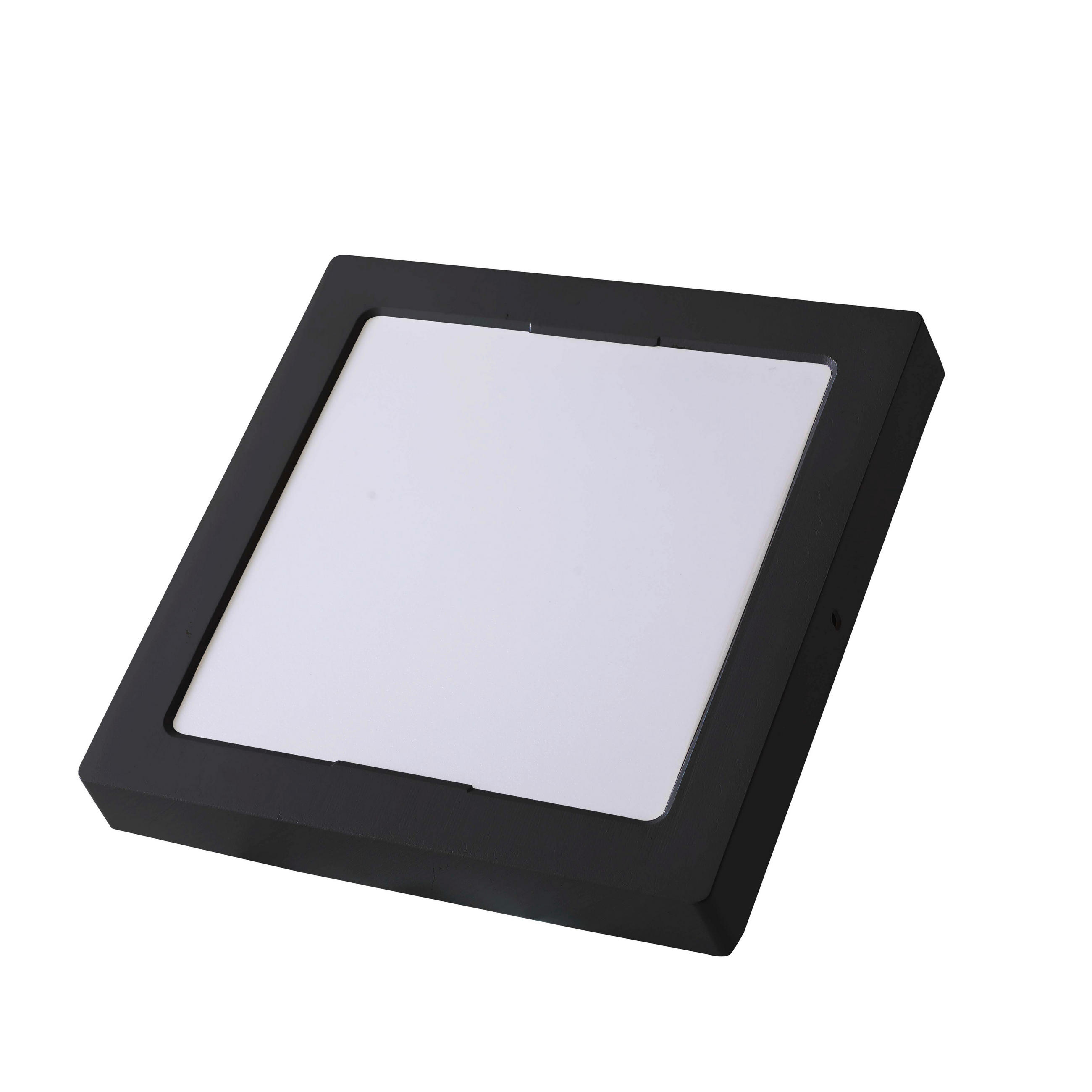 LED-PANEL  114*114 6W 490LM 3000/4000/6500K IP20  490 lm 3000/4000/6500 K   - črna, Basics, umetna masa (11,4/11,4/3cm)