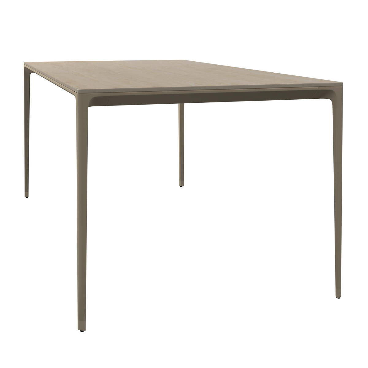 GARTENTISCH 220/100/73 cm Metall, Stein rechteckig  - Beige, Design, Stein/Metall (220/100/73cm) - Dieter Knoll