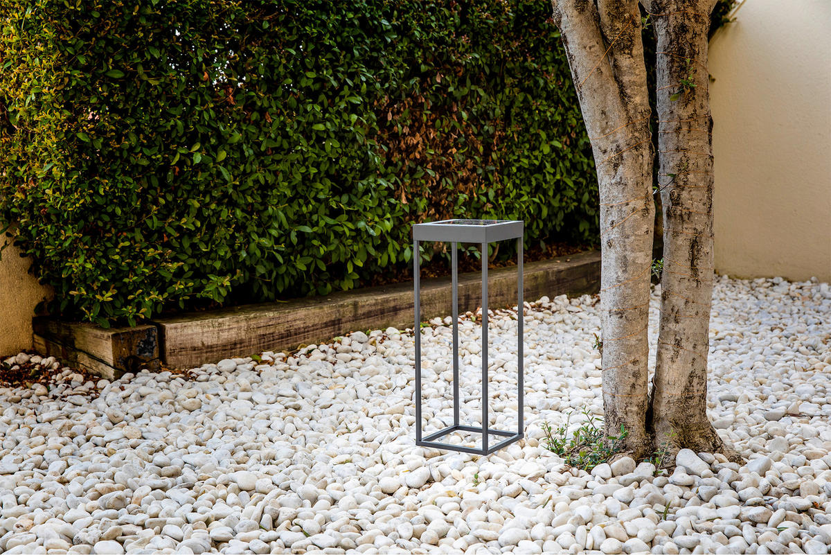 SOLARLEUCHTE 18.4/18.4/50 cm   - Schwarz, Design, Metall (18.4/18.4/50cm)