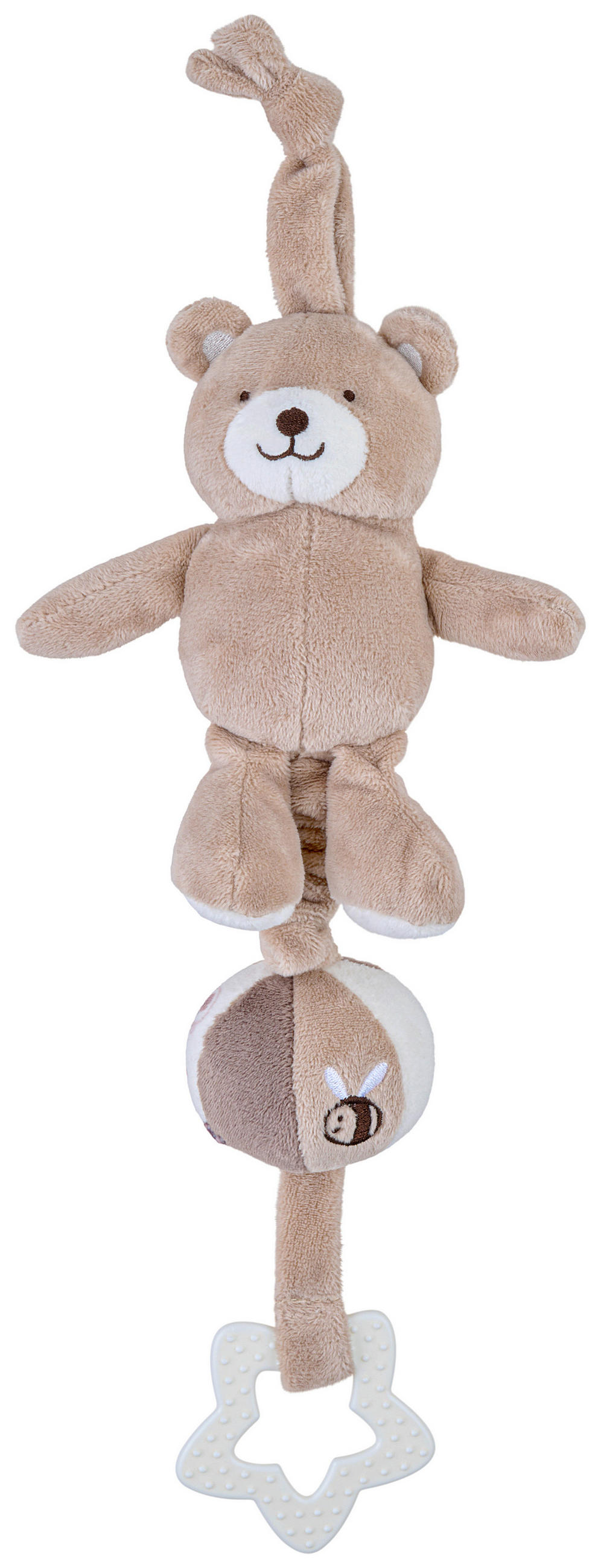 SPIELUHR Honey  - Creme/Braun, Basics, Kunststoff/Textil (25cm) - Patinio