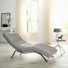 RELAXLIEGE Mikrofaser Grau  - Schwarz/Grau, Design, Textil/Metall (65/65-95/171cm) - Livetastic