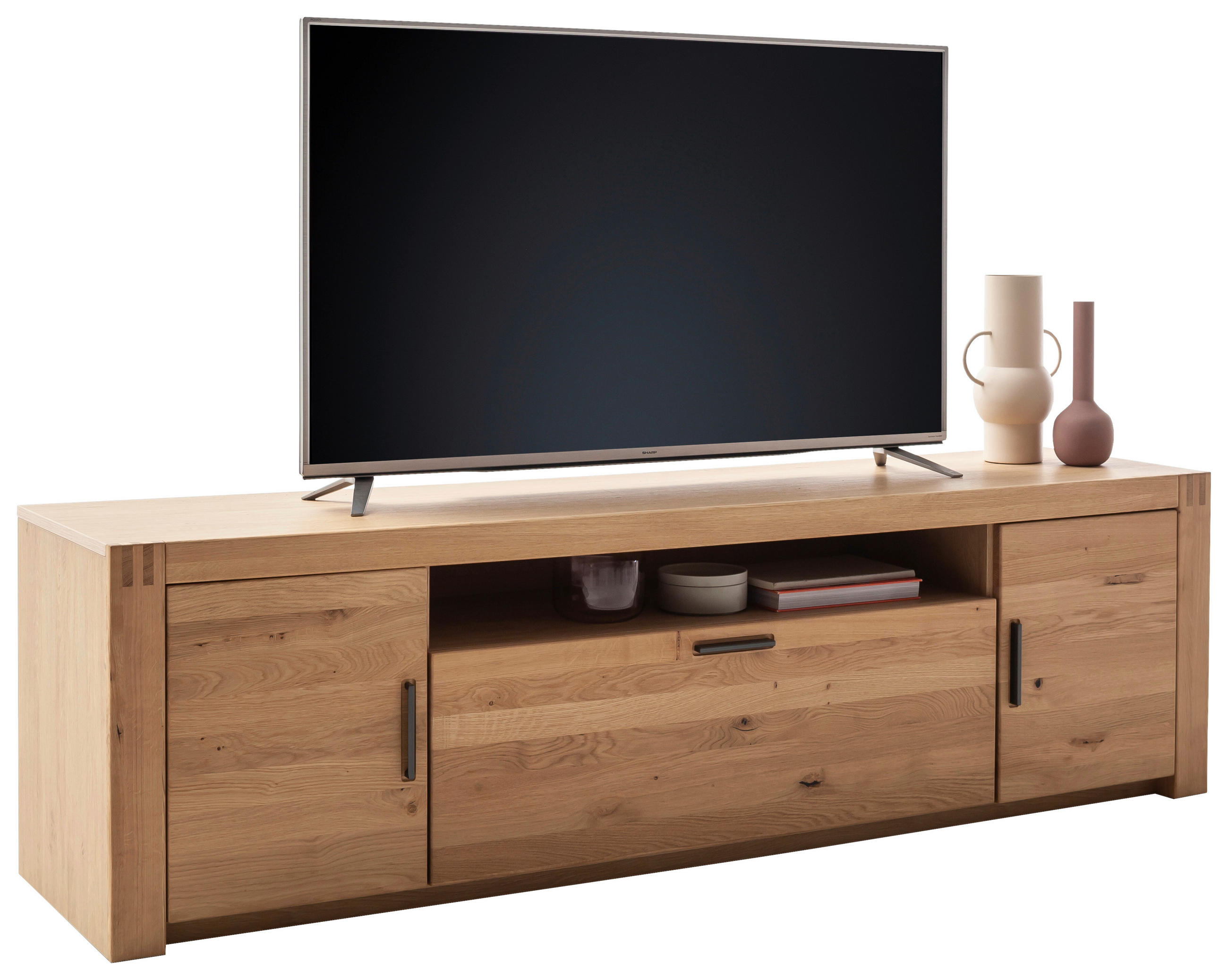 LOWBOARD  in 201/58/50 cm  - Eichefarben/Anthrazit, Design, Holz/Holzwerkstoff (201/58/50cm) - Livetastic