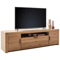 TV-BÄNK  i 201/58/50 cm  - antracit/ekfärgad, Design, metall/trämaterial (201/58/50cm) - Livetastic