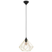 LAMPĂ SUSPENDATĂ 32,5/110 cm  - negru/alămiu, Trend, metal (32,5/110cm) - Marama