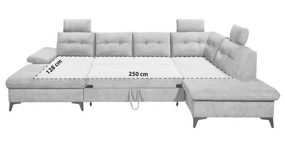 WOHNLANDSCHAFT Olivgrün Webstoff  - Schwarz/Olivgrün, KONVENTIONELL, Kunststoff/Textil (170/324/218cm) - Carryhome