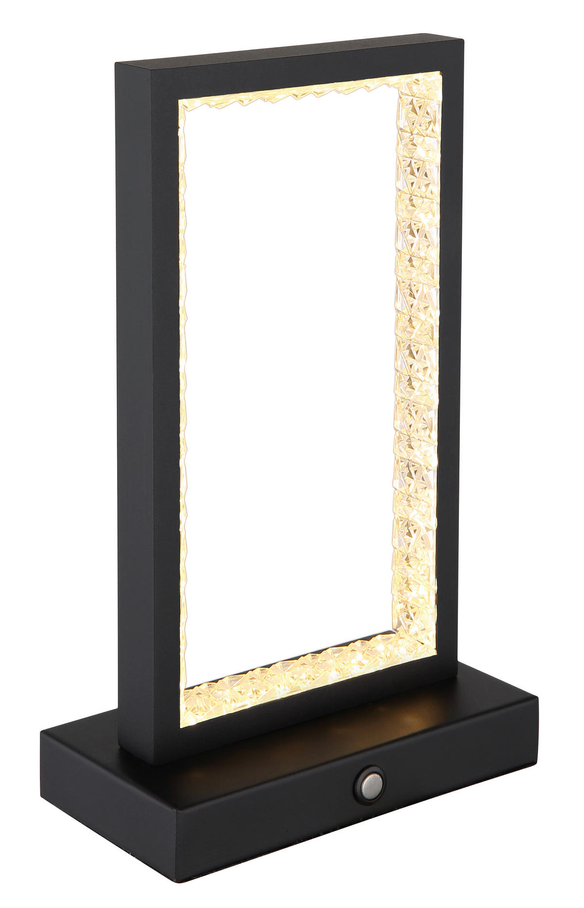 AKKU-TISCHLEUCHTE 14/7,5/23 cm  - Klar/Schwarz, Design, Kunststoff/Metall (14/7,5/23cm) - Globo