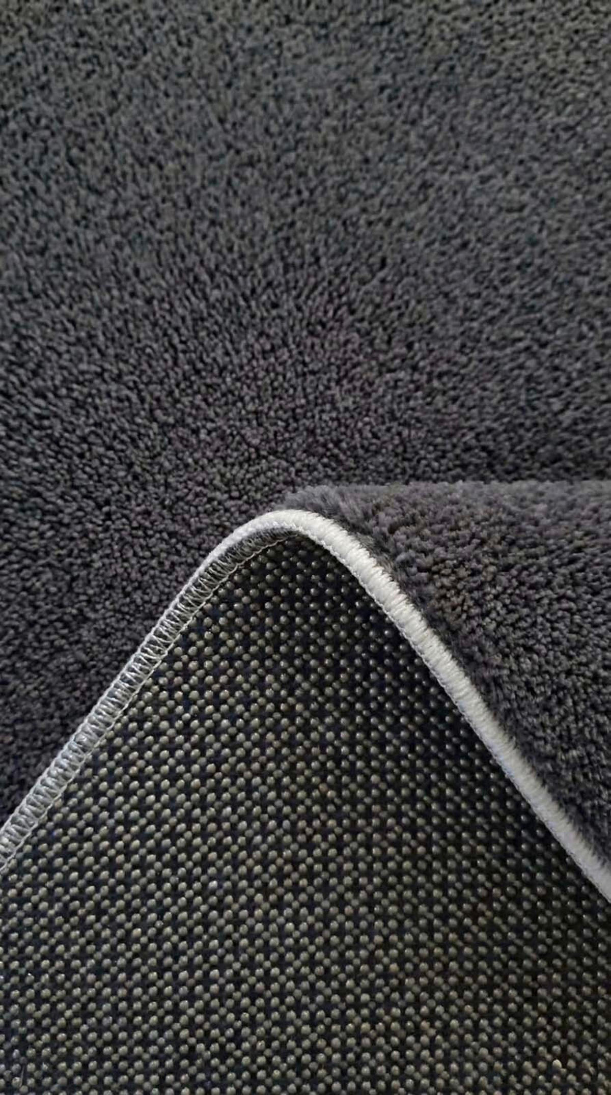 FLACHWEBETEPPICH Wohnzimmer 80/150 cm Madrid Anthrazit rechteckig  - Anthrazit, KONVENTIONELL, Textil (80/150cm) - Novel