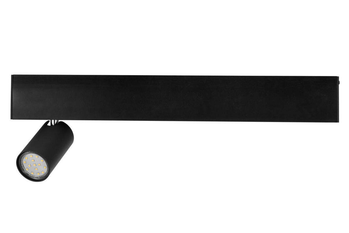 LED-STRAHLER Denebola 50/6/18 cm   - Schwarz, Design, Kunststoff/Metall (50/6/18cm) - Novel