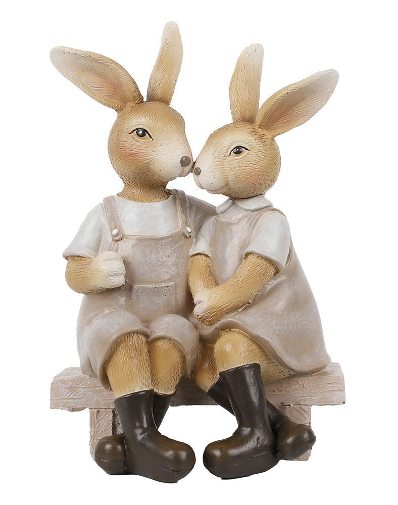 DEKOHASE - Braun, LIFESTYLE, Kunststoff (11/17,5/9cm)