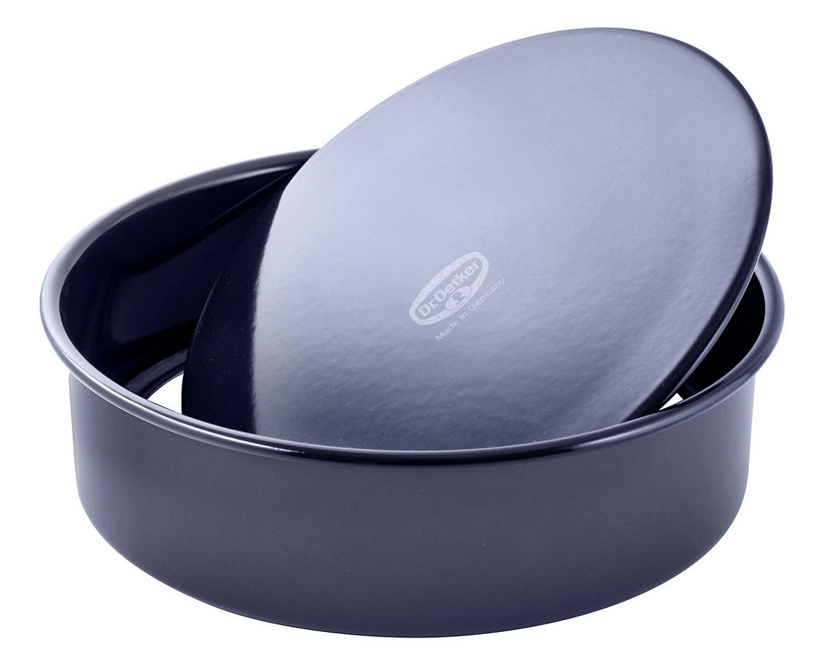 BACKFORM  - Blau, Metall (28/7,5cm) - Dr.Oetker