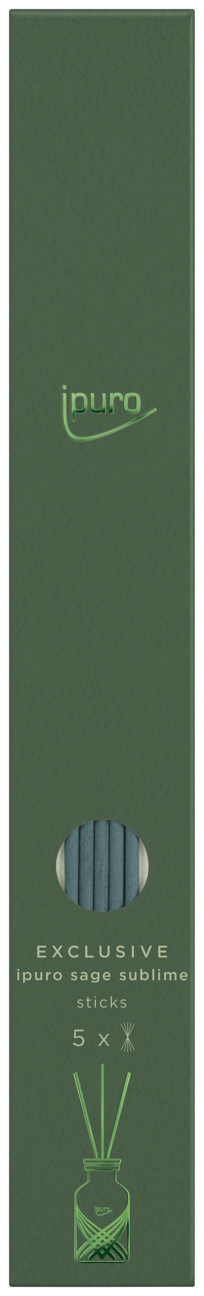 Difuzor Cu Bețișoare Parfumate   - verde, Basics, lemn (0,45/4,3/29,8cm) - Ipuro