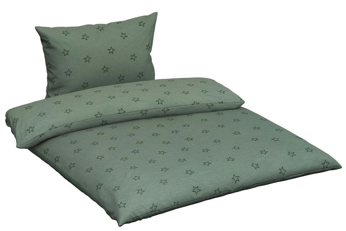 BABYBETTWÄSCHE 100/135 cm  - Grün, Basics, Textil (100/135cm) - Patinio