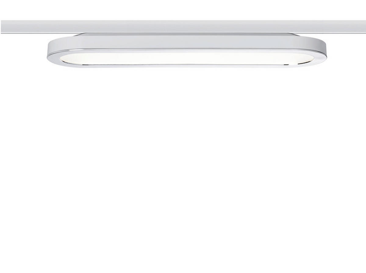 URAIL SCHIENENS.-PANEELE - Chromfarben/Weiß, Design, Kunststoff/Metall (38/3,5/11cm) - Paulmann
