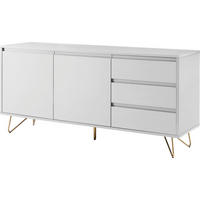 SIDEBOARD  in 150/70/40 cm  - Messingfarben/Weiß, Design, Holzwerkstoff/Metall (150/70/40cm) - Livetastic