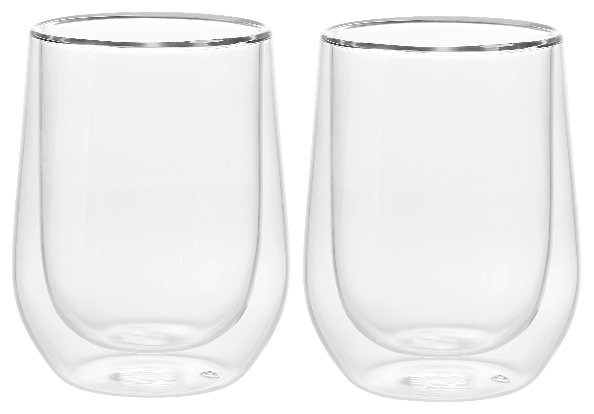 TEEGLAS  2-teilig  - Klar, Design, Glas (8/11cm) - Novel