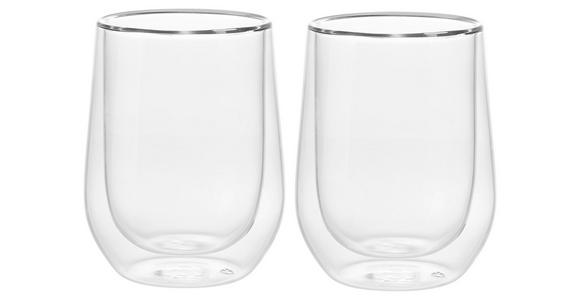 TEEGLAS 2-teilig - Klar, Design, Glas (8/11cm) - Novel
