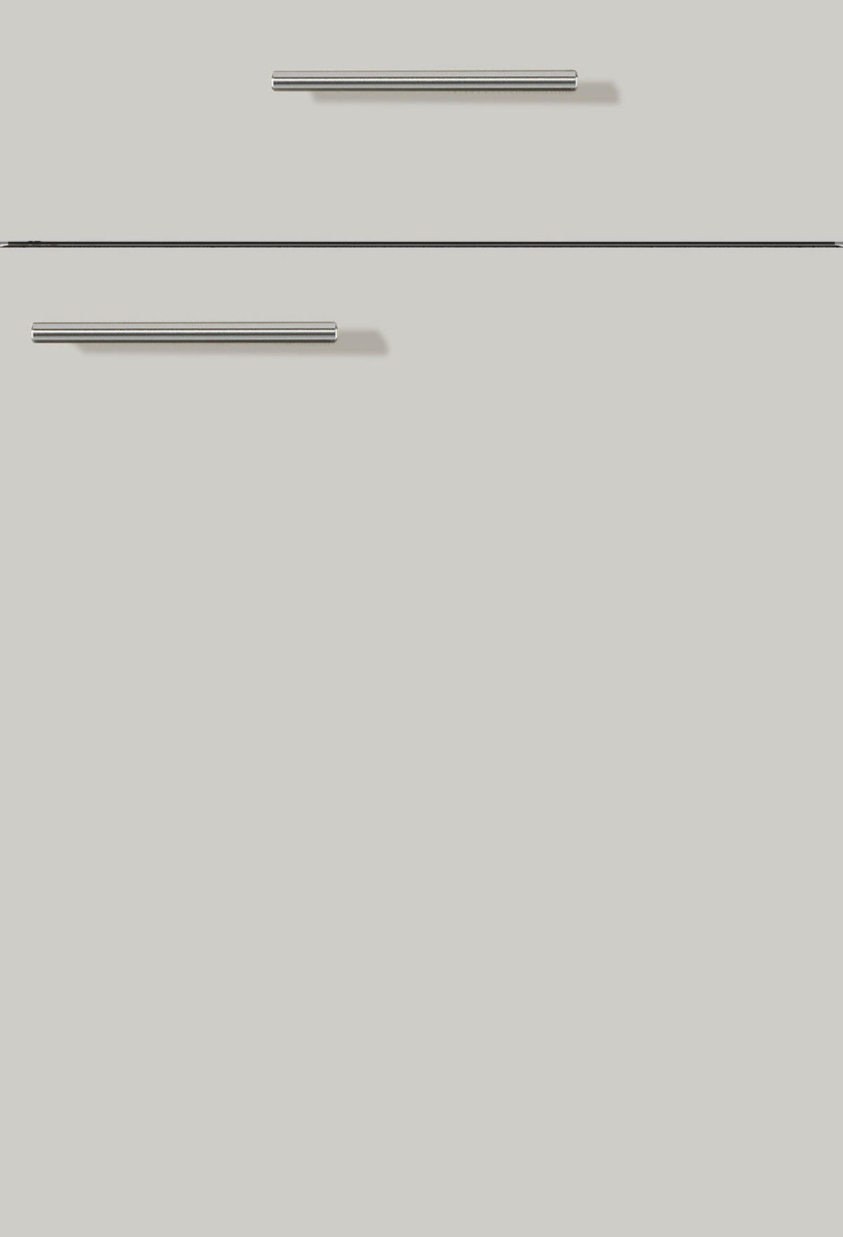 KÜCHENLEERBLOCK 180 cm   in Graphitfarben, Hellgrau  - Dunkelgrau/Hellgrau, Design, Holzwerkstoff/Metall (180cm) - Pino