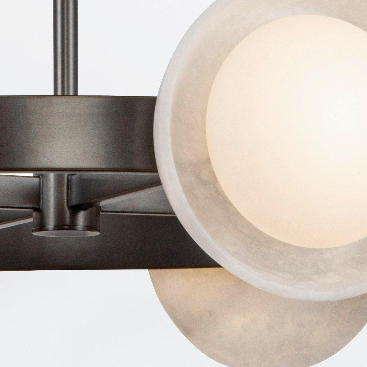 KRONLEUCHTER 94,6/21,6 cm   - Braun, KONVENTIONELL, Glas/Stein (94,6/21,6cm) - Elstead Lighting