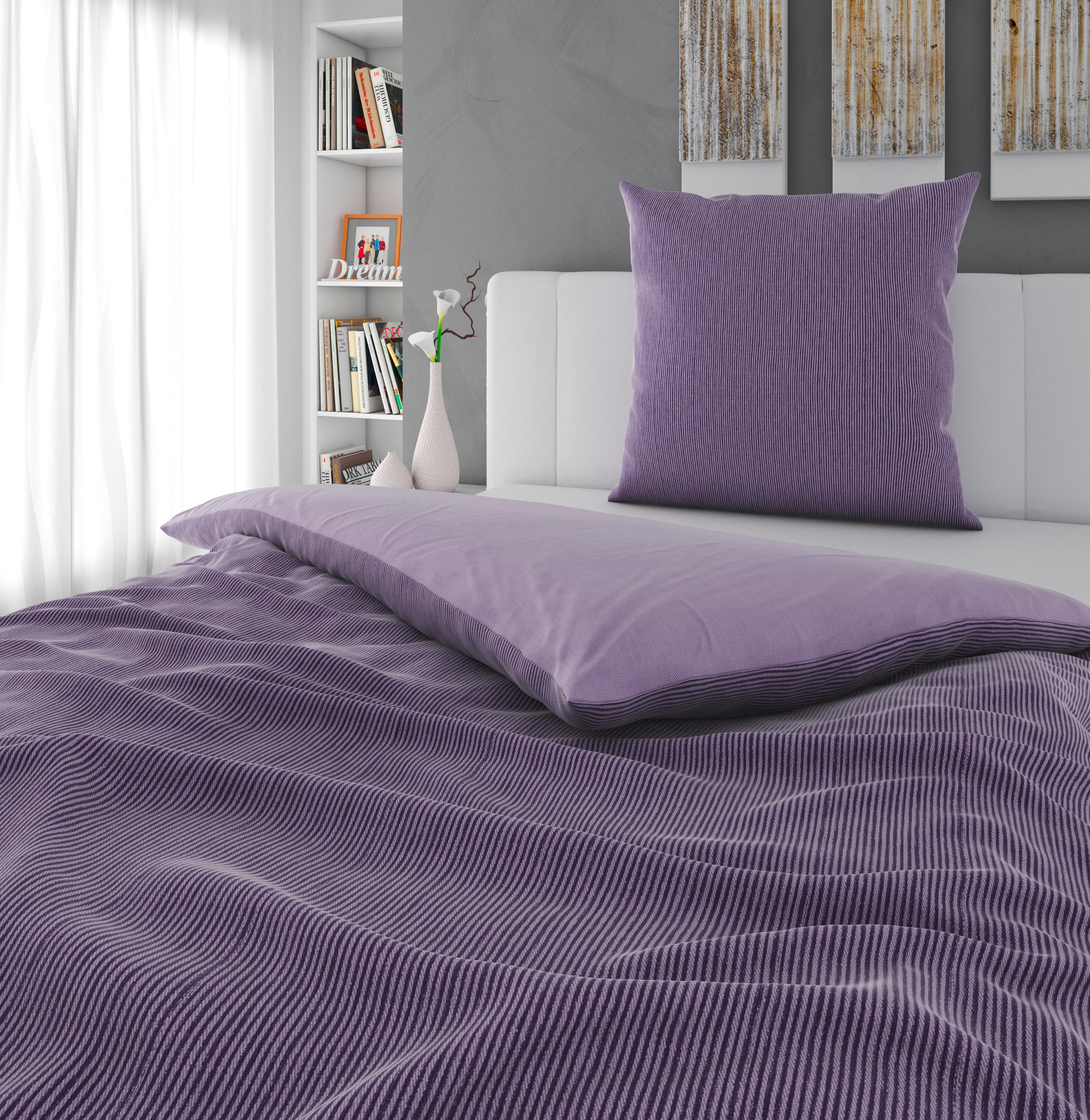 OBOUSTRANNÉ POVLEČENÍ, satén, 135/200 cm - textil (135/200cm) - Bio:Vio