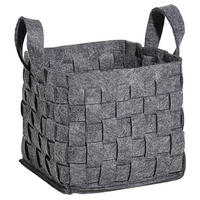 WÄSCHEKORB - Dunkelgrau, Design, Textil (28/34/28cm) - Landscape