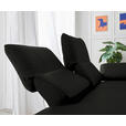 RÉCAMIERE in Echtleder Schwarz  - Chromfarben/Schwarz, Design, Leder/Metall (209/85-109/95-16cm) - Dieter Knoll