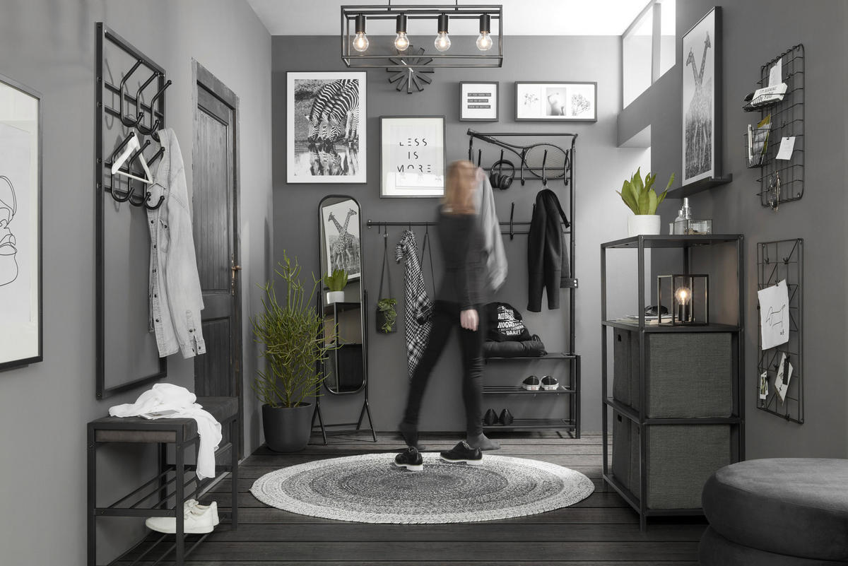 KLÄDHÄNGARE - svart, Design, metall (67/185/32cm) - Best Price