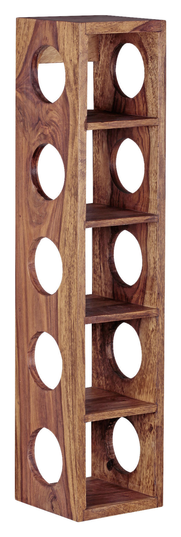 WEINREGAL Sheesham massiv Sheeshamfarben - Sheeshamfarben, MODERN, Holz (15/70/15cm) - MID.YOU