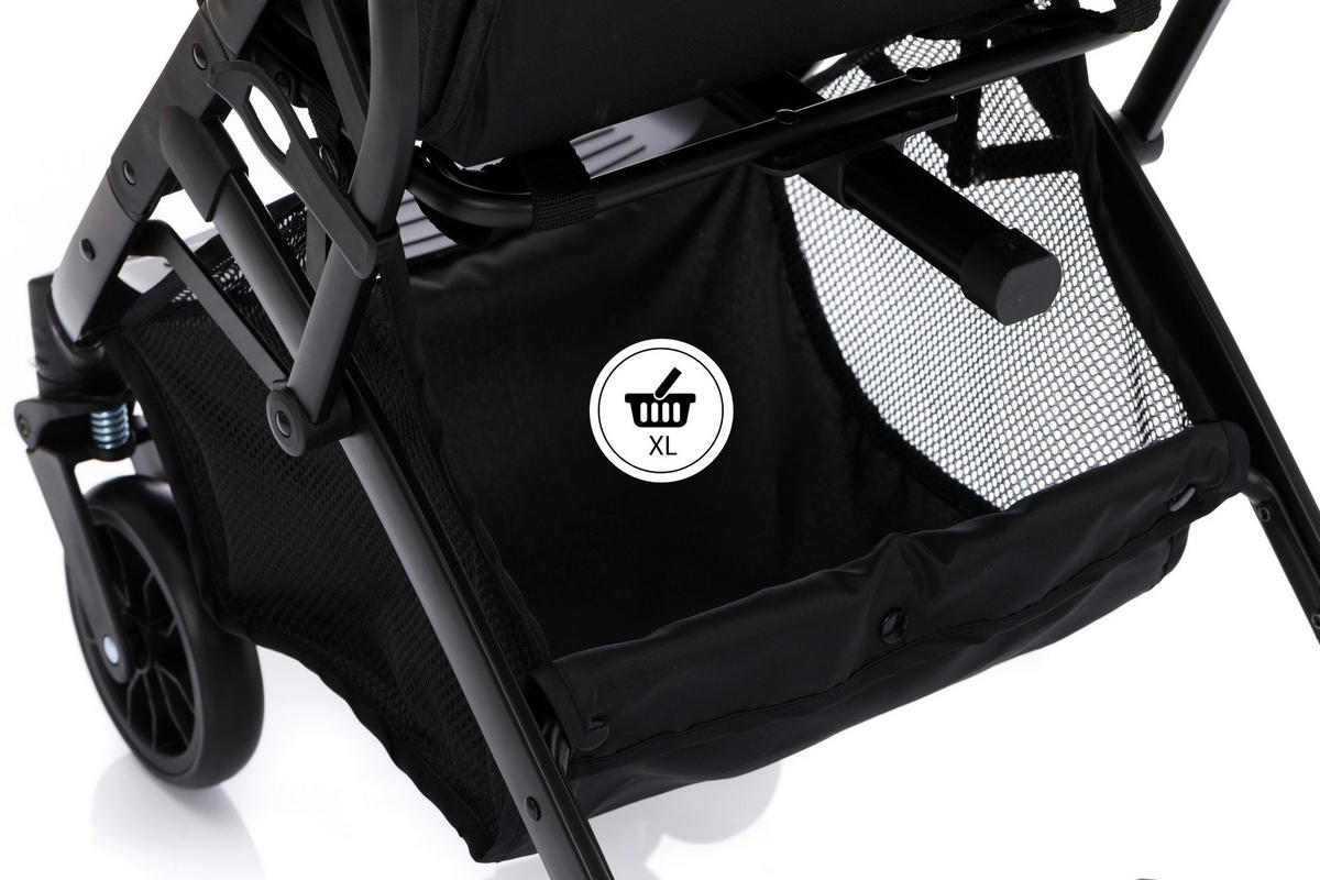BUGGY Styler Elite  - Schwarz/Olivgrün, Basics, Textil/Metall (105/70/51cm) - Fillikid