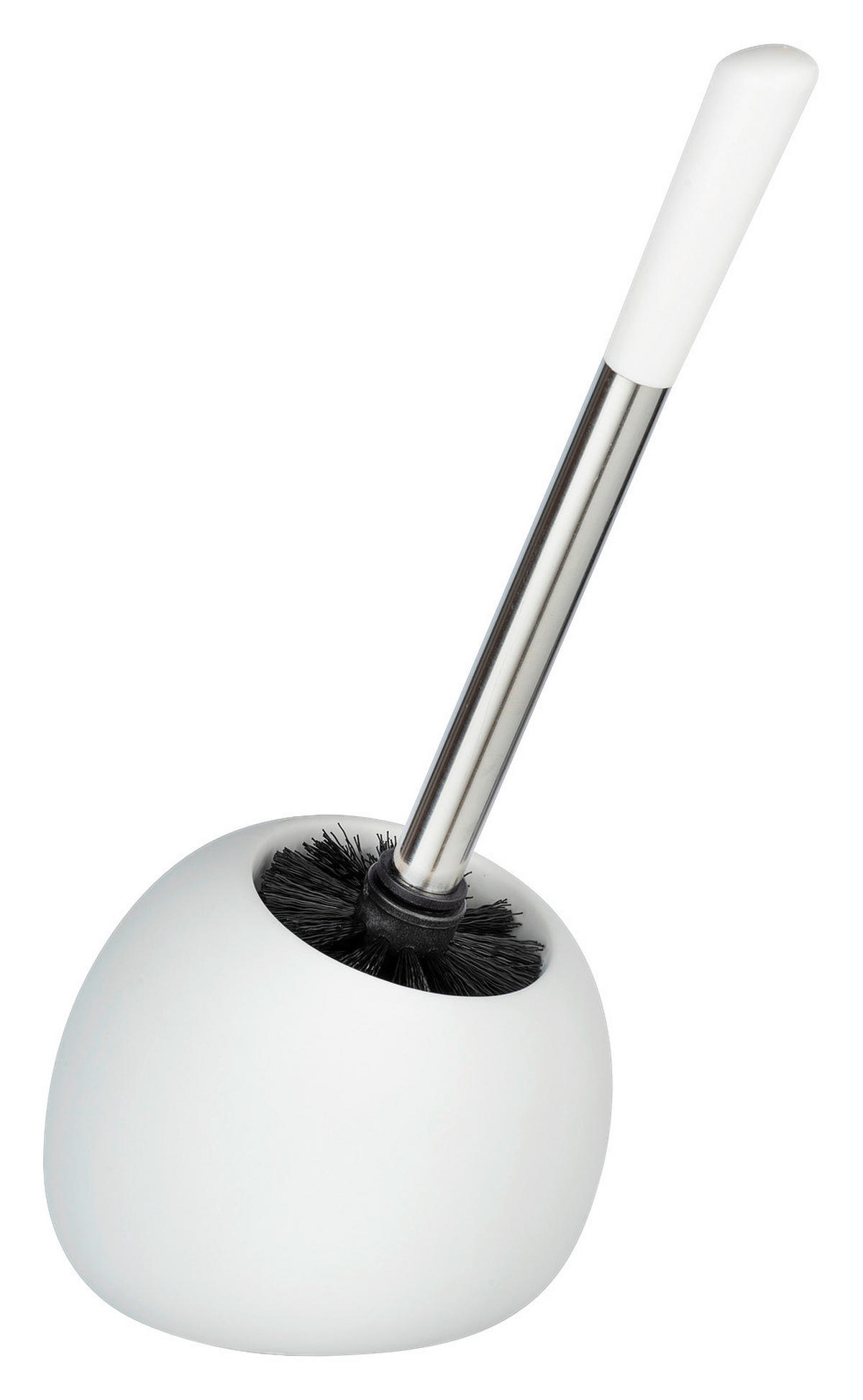 WC-BÜRSTENGARNITUR - Weiß, Basics, Keramik/Metall (15/34,5/14,5cm) - Wenko