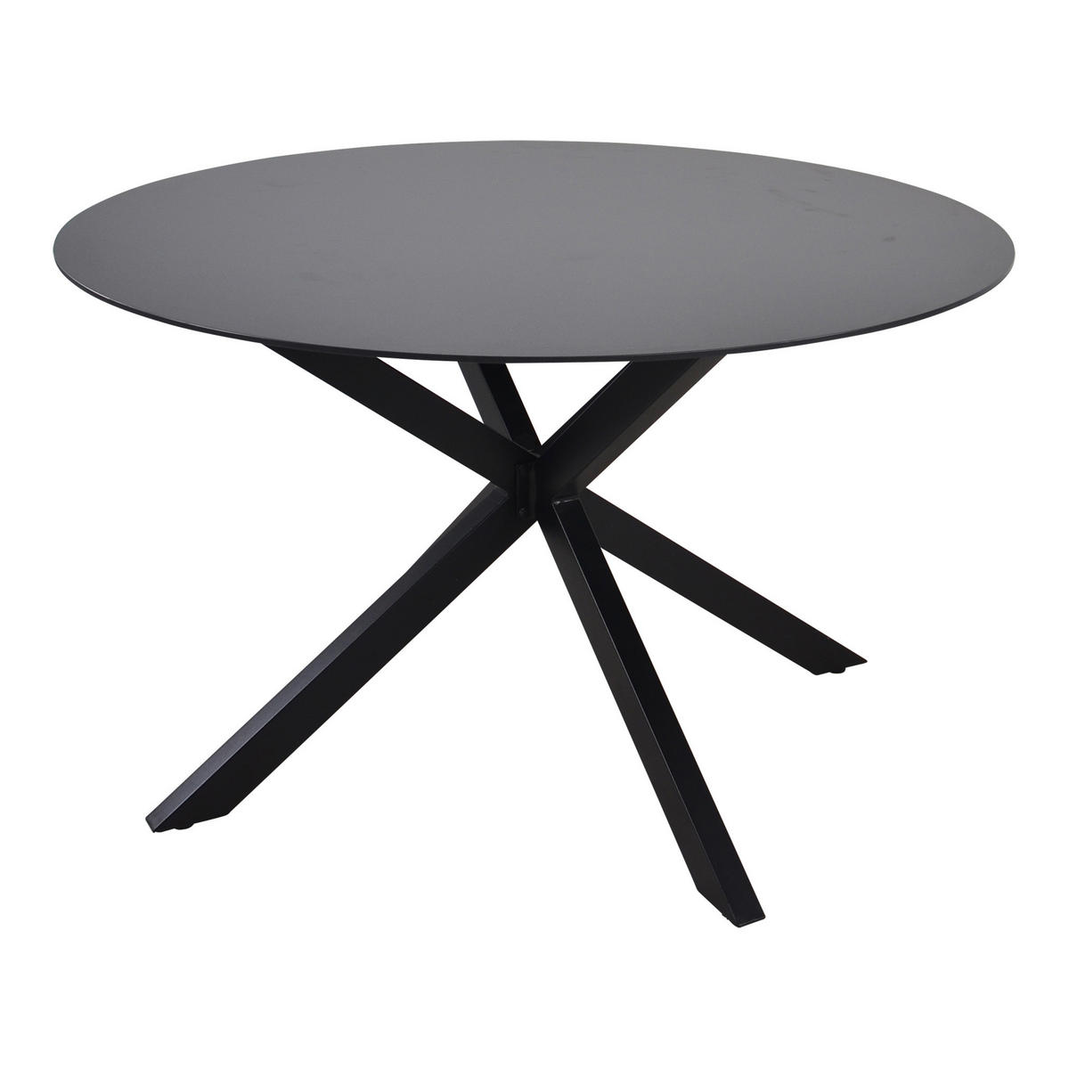 KERTI ASZTAL  120/71 cm  - fekete/szürke, Konventionell, Üveg/fém (120/71cm) - Ambia Garden