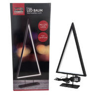 STIMMUNGSLEUCHTER - Schwarz, Basics, Kunststoff/Metall (20/47/6cm) - X-Mas
