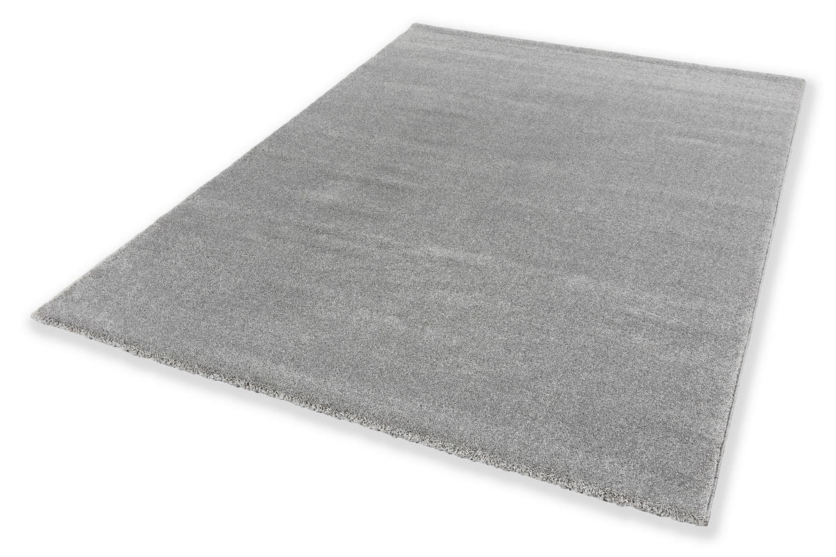 HOCHFLORTEPPICH 133/190 cm Pure Silberfarben  - Silberfarben, KONVENTIONELL, Textil (133/190cm) - Schöner Wohnen