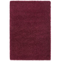 HOCHFLORTEPPICH 80/150 cm Bordeaux rechteckig  - Bordeaux, Basics, Textil (80/150cm) - Novel