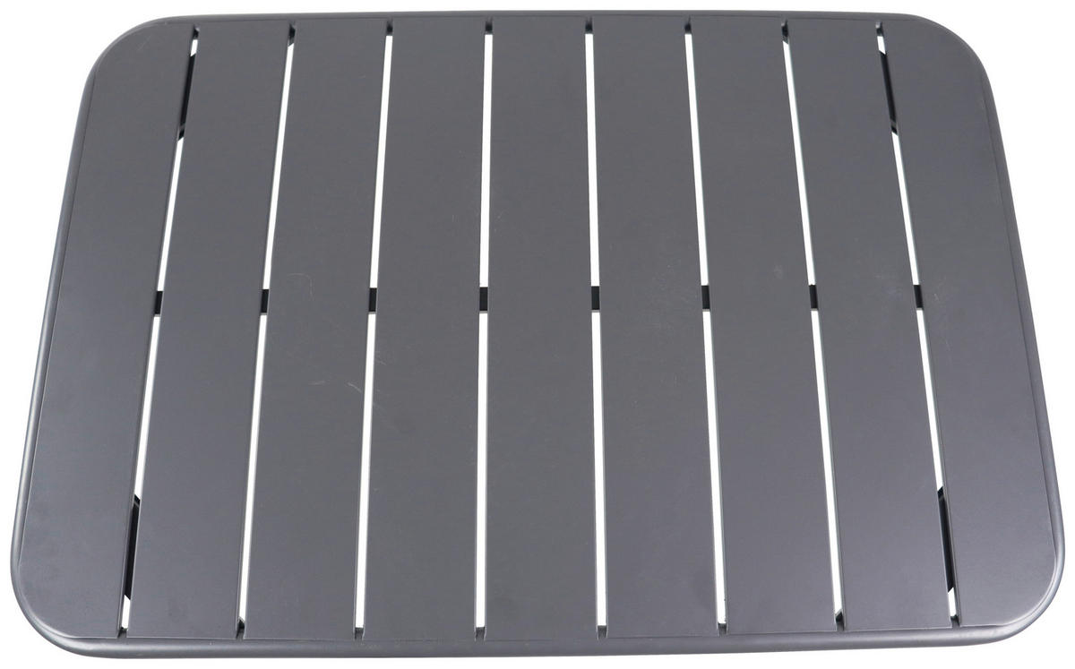 GARTENTISCH Metall, Kunststoff Schwarz rechteckig  - Schwarz, MODERN, Kunststoff/Metall (110/55/72cm) - Ambia Garden
