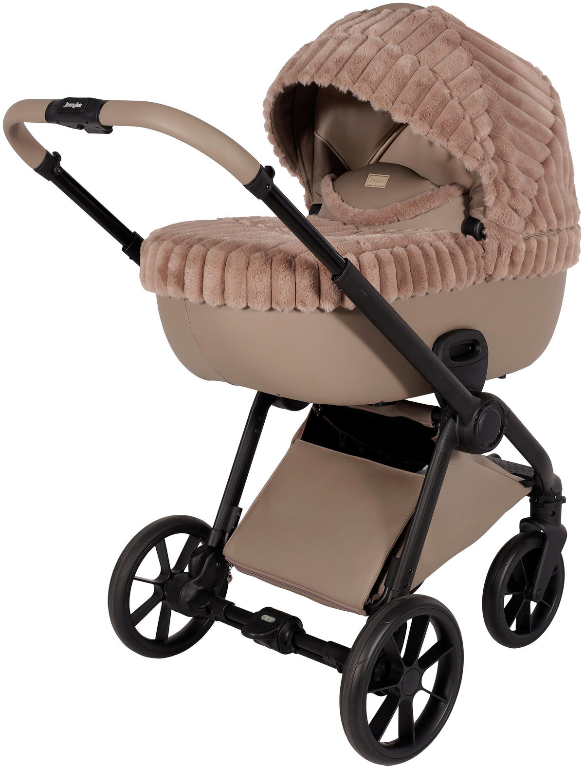 BARNVAGNSSET Facetty  - cappuccino/svart, Design, metall/textil (104,5/62/94cm) - Jimmylee